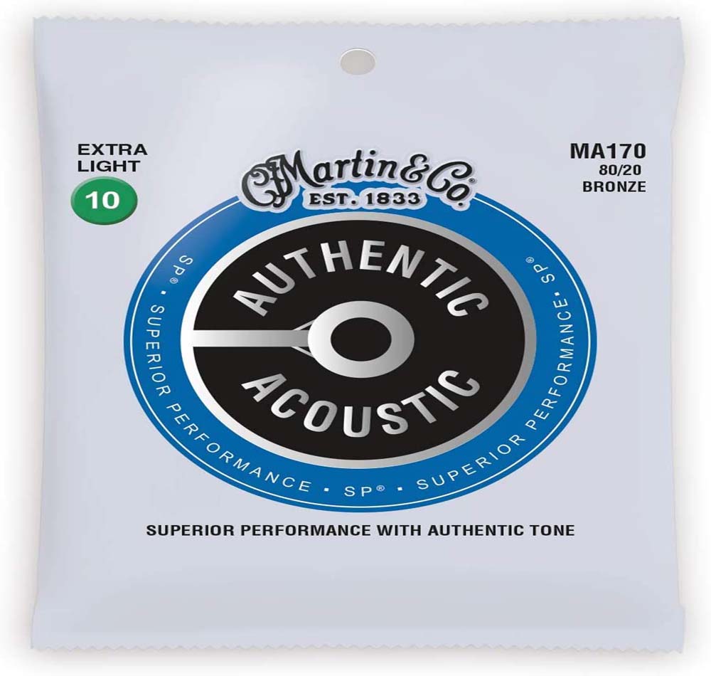 Cuerdas de guitarra Martin Acústica Auténtica – SP – 80/20