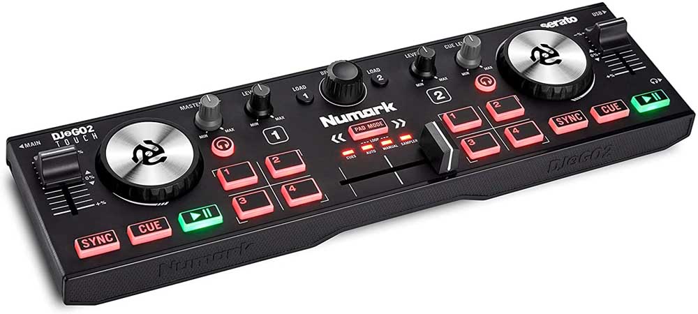 Controlador para DJ Numark DJ2GO2 Touch