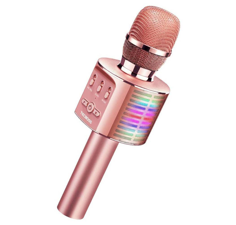 Micrófono con Bluetooth Tecboss Rosa